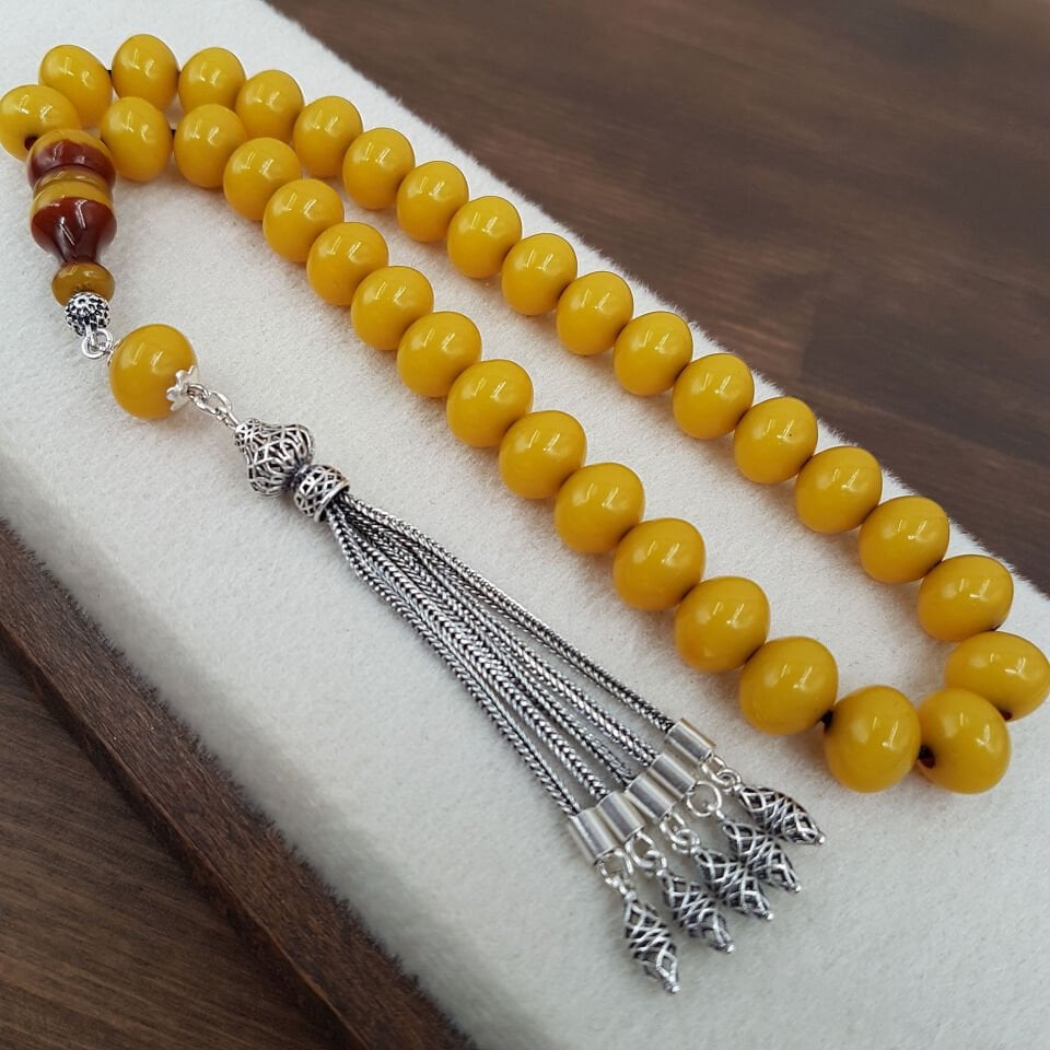 Bürokrat Boy Sarı Teker Kesim Sıkma Kehribar