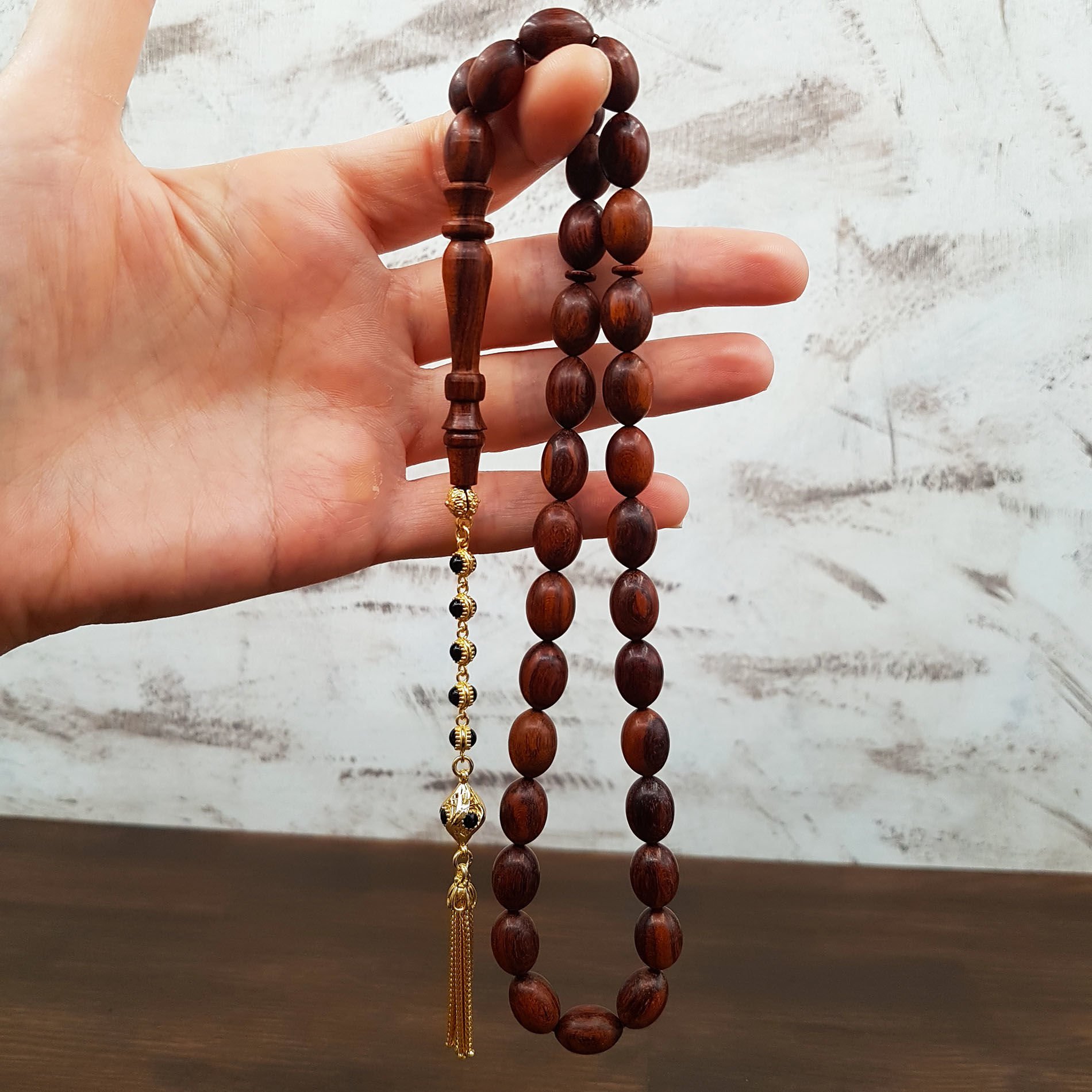 Gümüş Püskül Tasarım Yılan Ağacı Tesbih