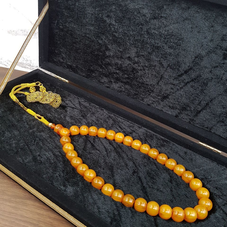 Dev Boy Kazaz Tasarım Koleksiyonluk Sıkma Kehribar