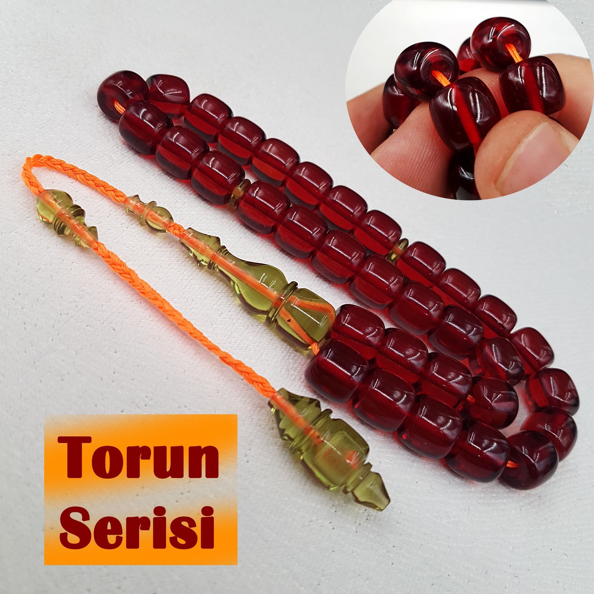 Özel İşcilik Osmanlı Torunu Ateş Kehribar Tesbih