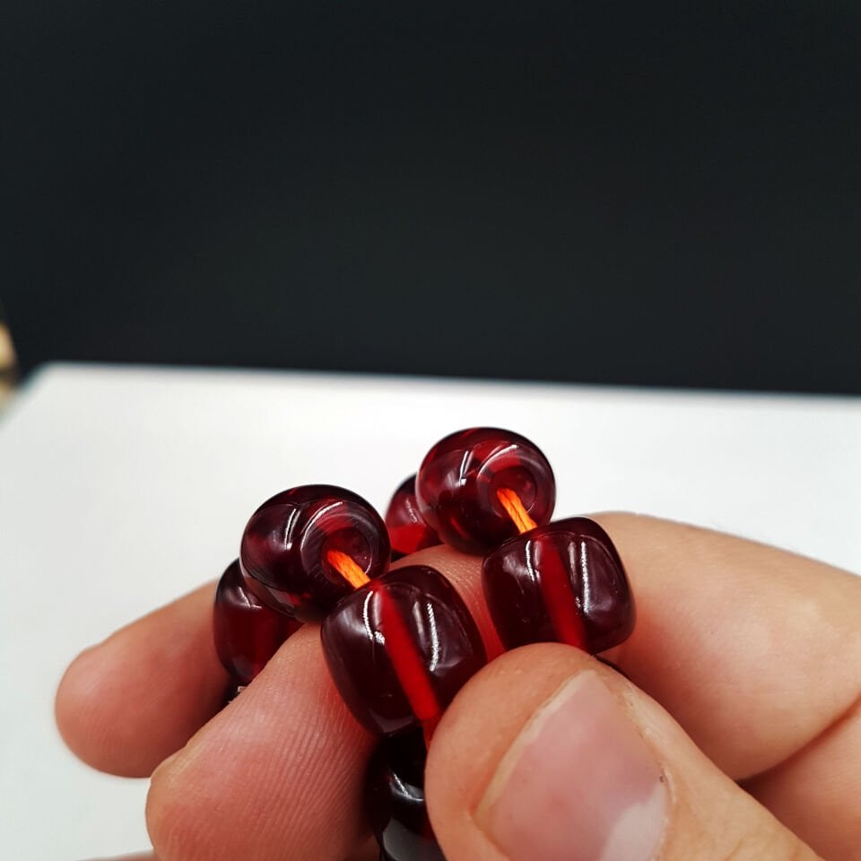 Özel İşcilik Osmanlı Torunu Ateş Kehribar Tesbih