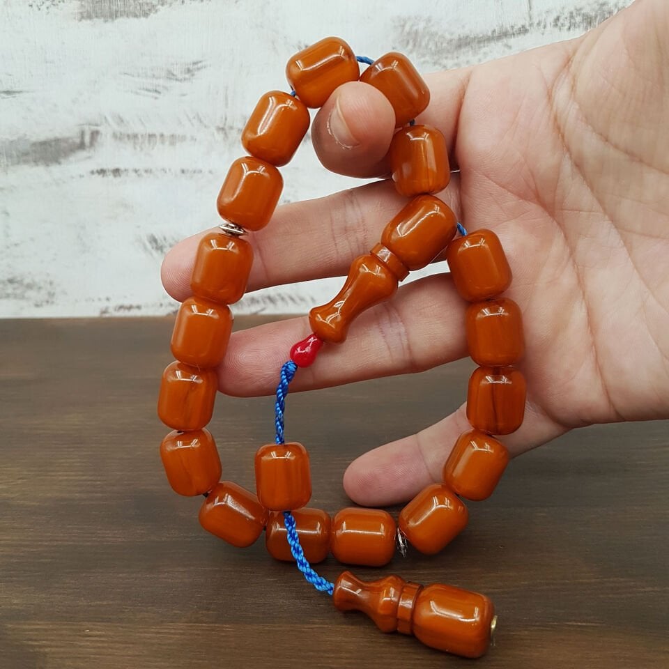 Karamel Rengi İri Habbe Maskot Sıkma Kehribar