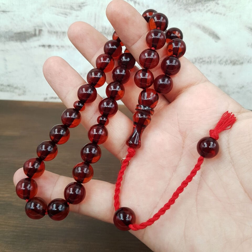 Çay Rengi Havşa Delim Ateş Kehribar Tesbih