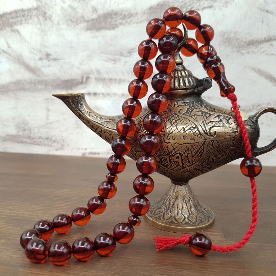 Çay Rengi Havşa Delim Ateş Kehribar Tesbih