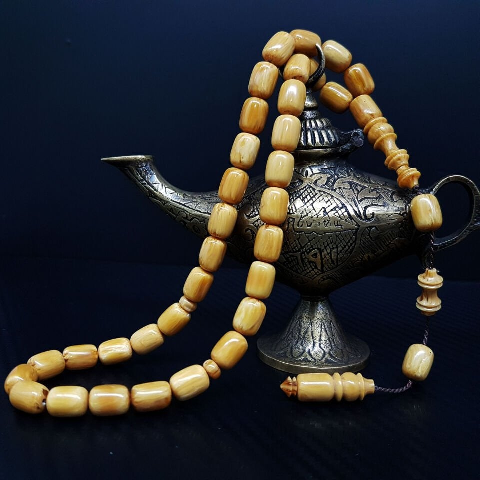 Hardal Rengi Kapsül Kanayan Bağa Tesbih