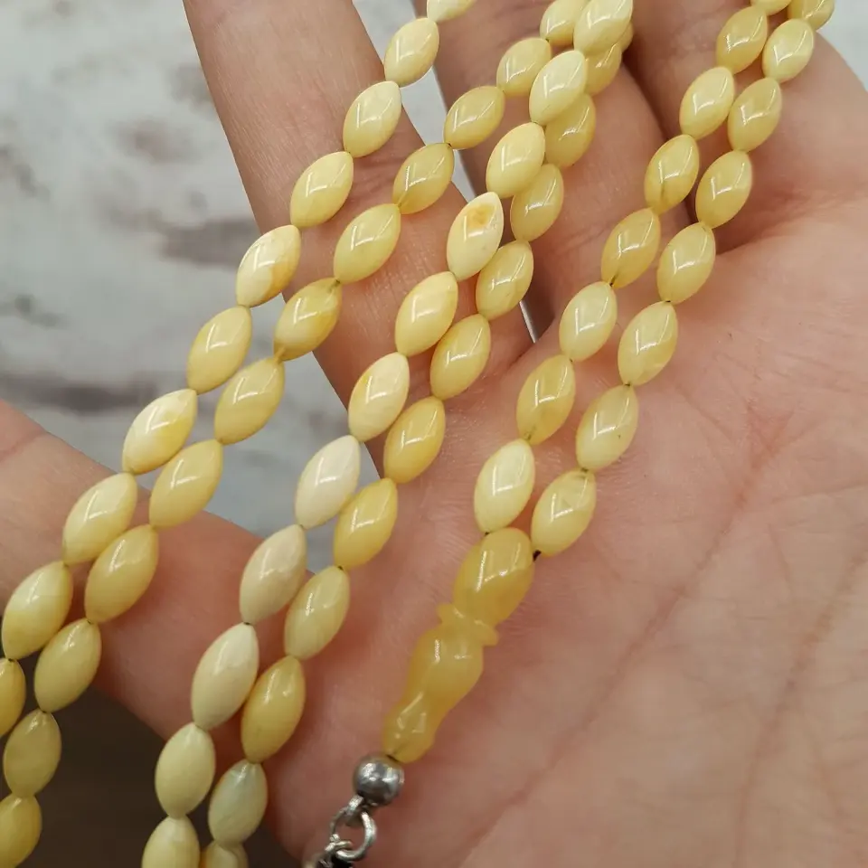 12 Gram 99 Habbe Damla Kehribar Namaz Tesbihi