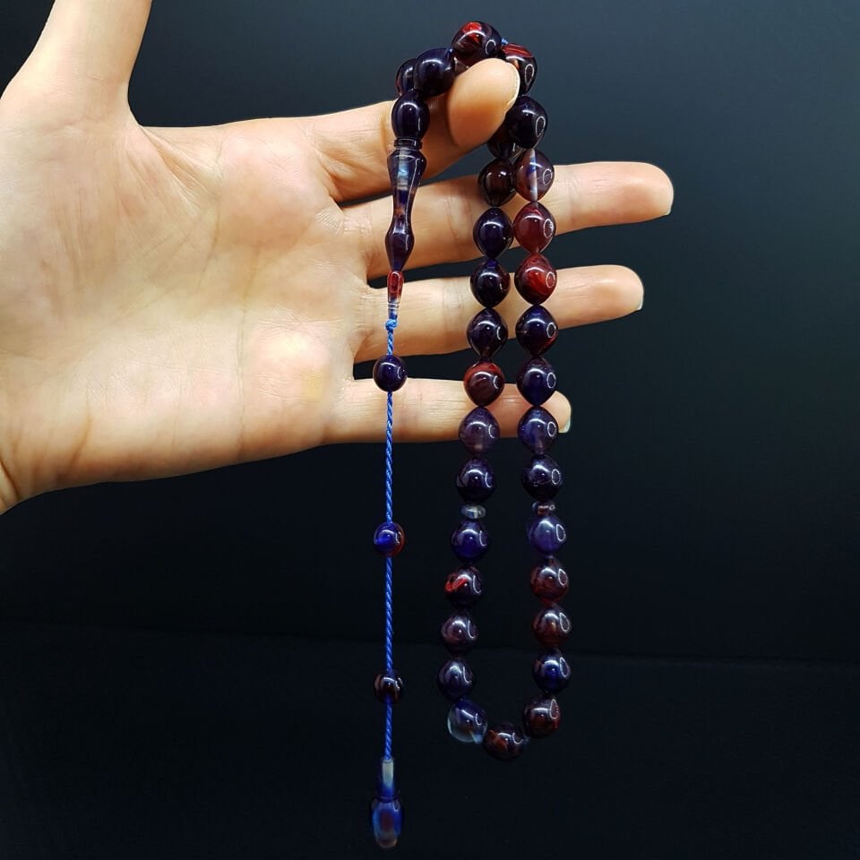 Renkli Sığırcık Kesim Kanayan BağaTesbih