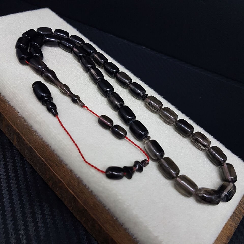 Siyah Hareli Necef Bağa Tesbih