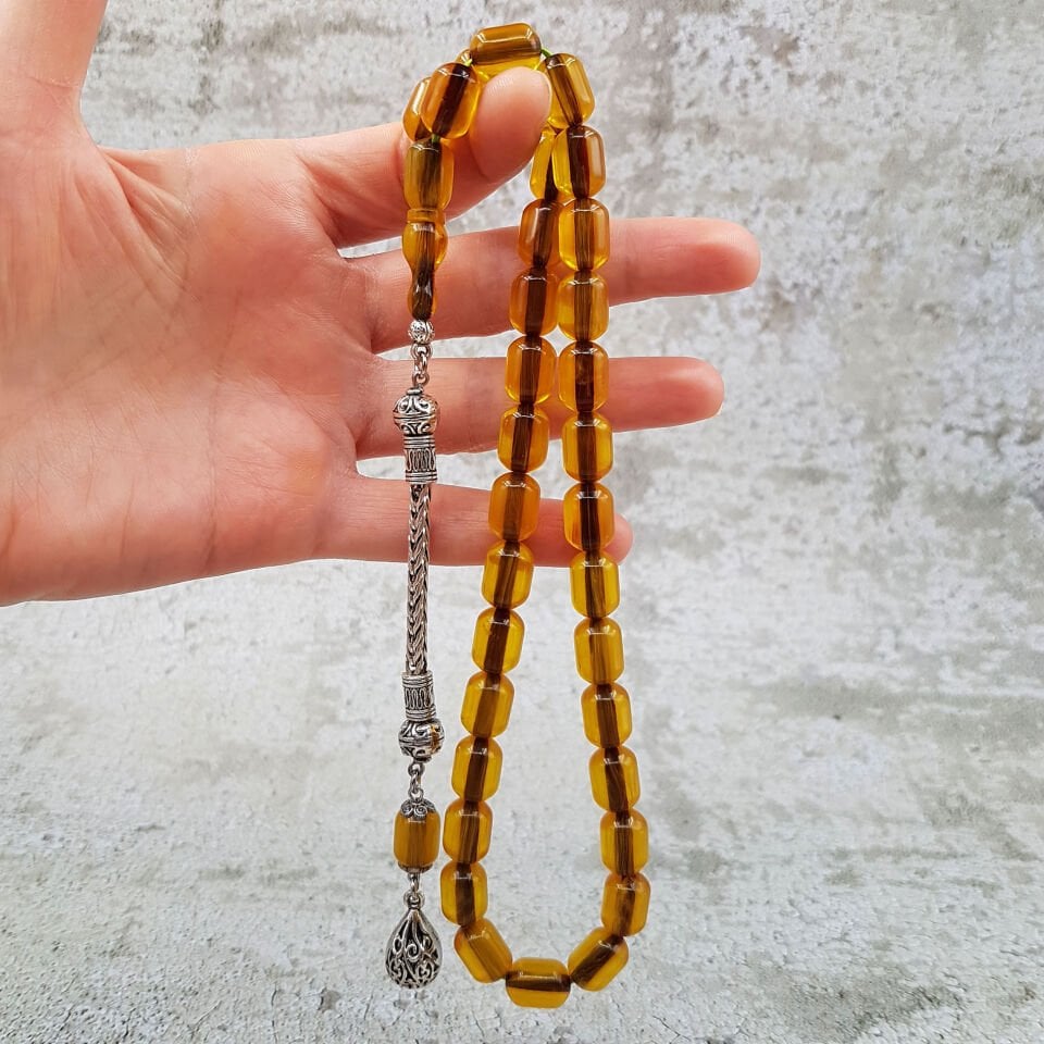 Kapsül Kesim Çubuk Sıkma Kehribar Tesbih