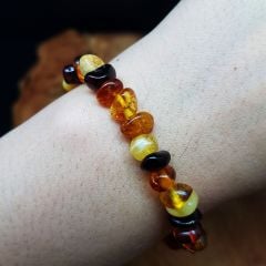 Karma Renk Damla Kehribar Bileklik