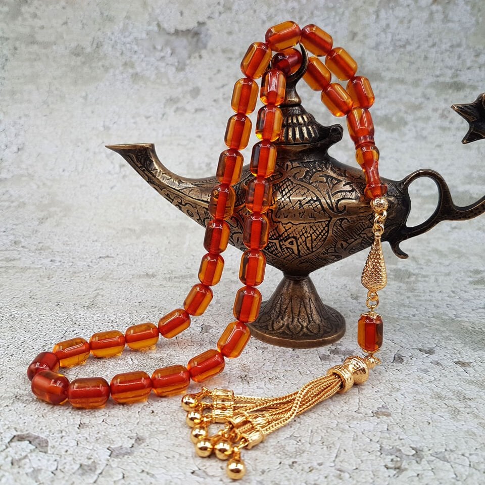 Büyük Boy Kapsül Kesim Turuncu Ateş Kehribar