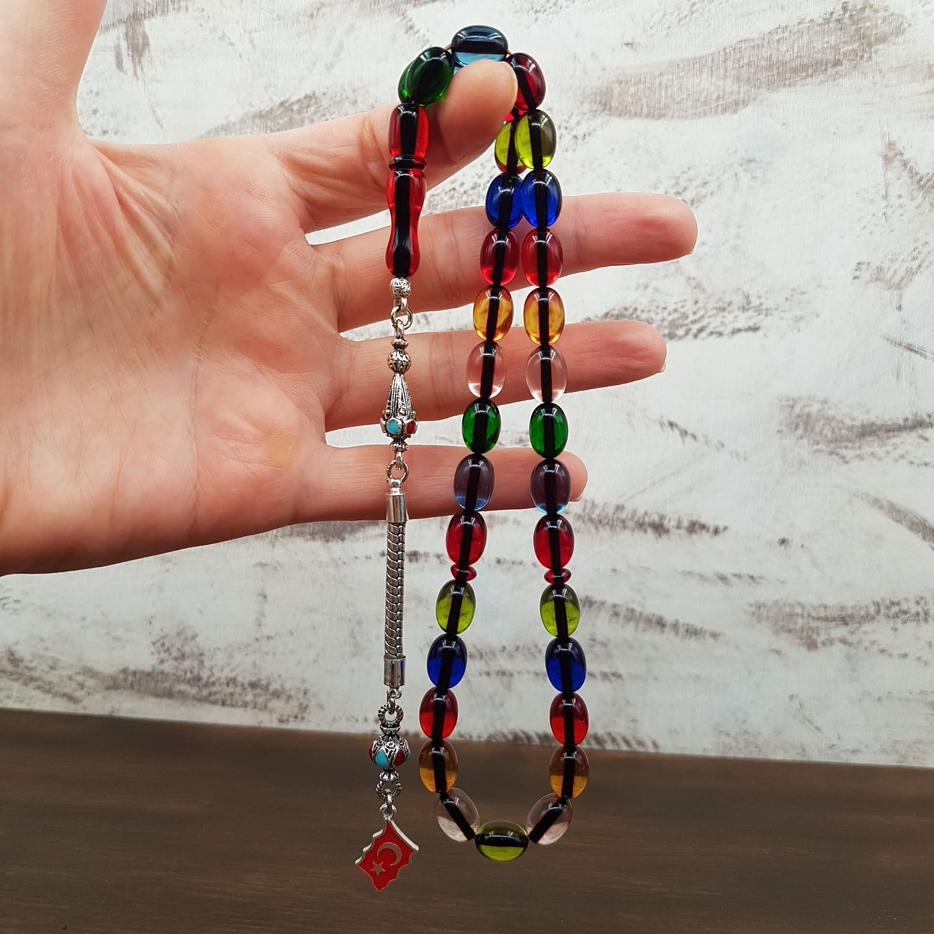 Bonibon Ateş Kehribar Tesbih