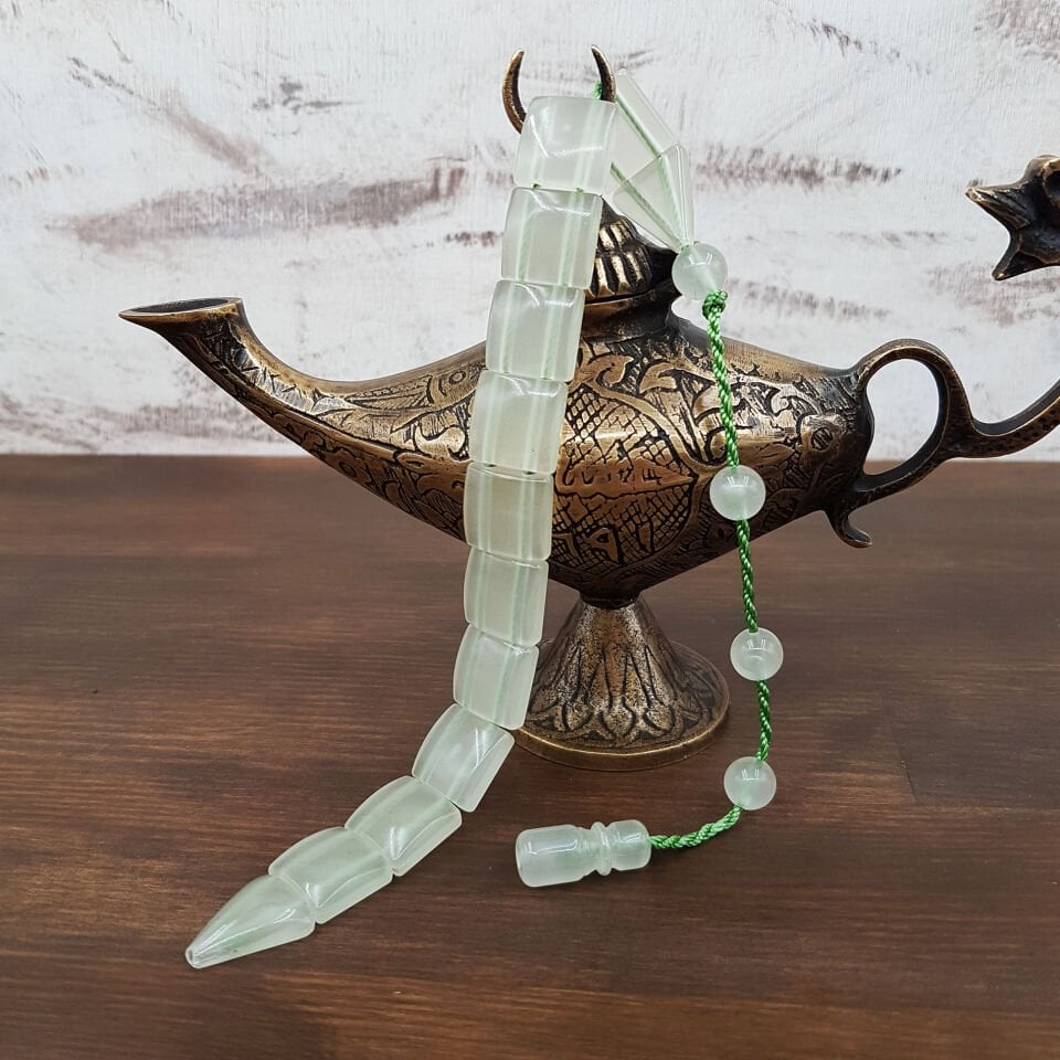 Balık Model Fosforlu Kedi Gözü Tesbih