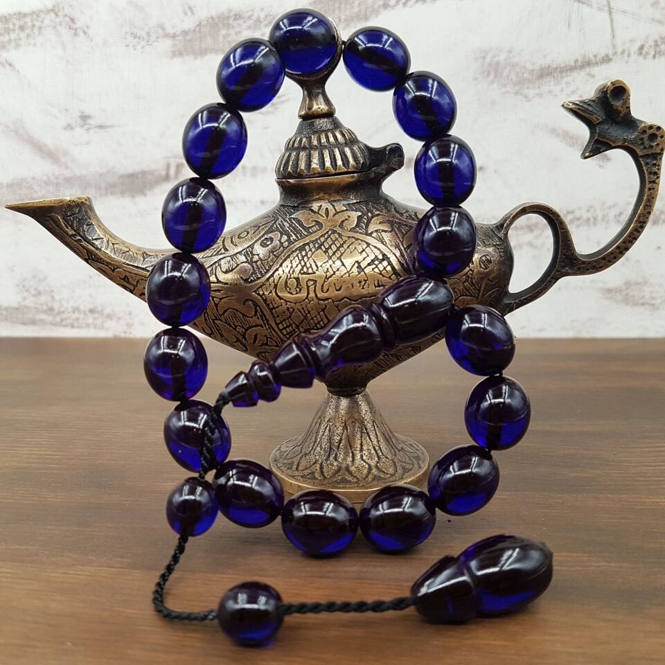 Parlament Mavisi Maskot Ateş Kehribar Tesbih