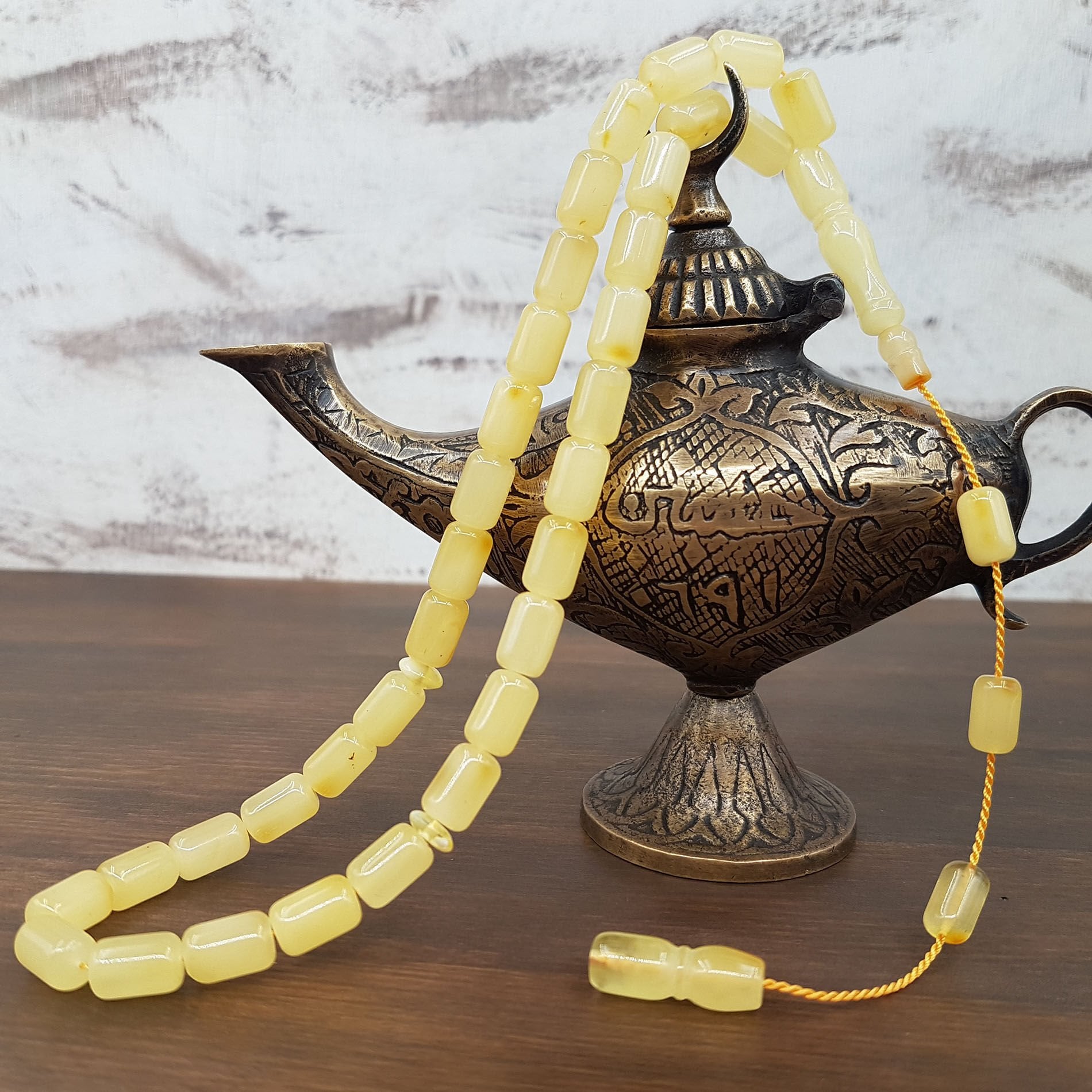 Kapsül Kesim Kaya Damla Kehribar Tesbih No:2