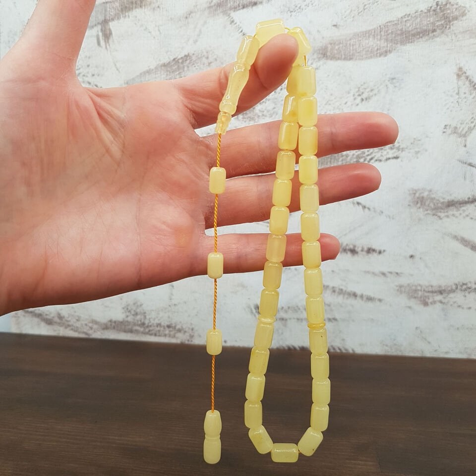 Kapsül Kesim Kaya Damla Kehribar Tesbih No:4