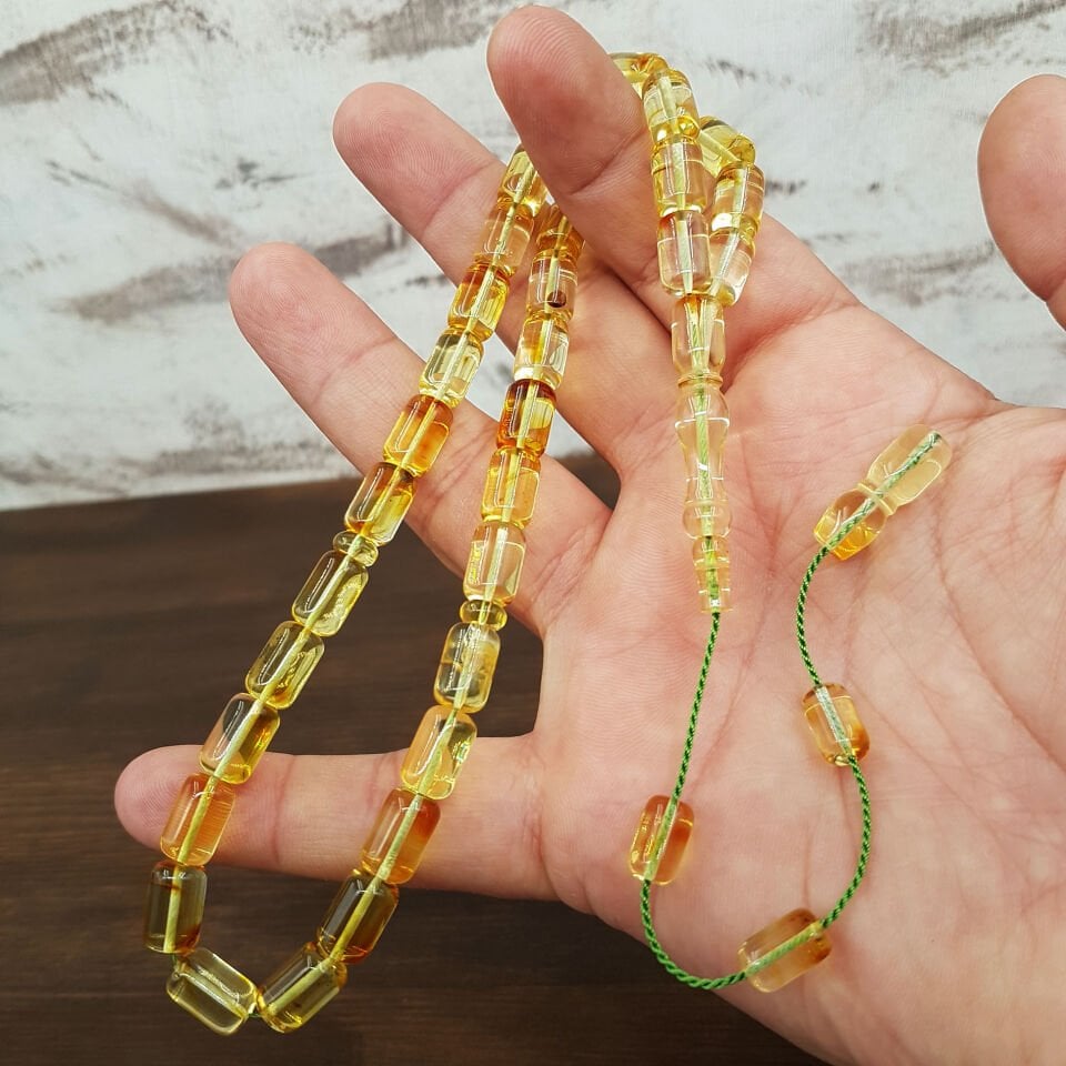 Şefaf Kapsül Kesim Kaya Damla Kehribar Tesbih