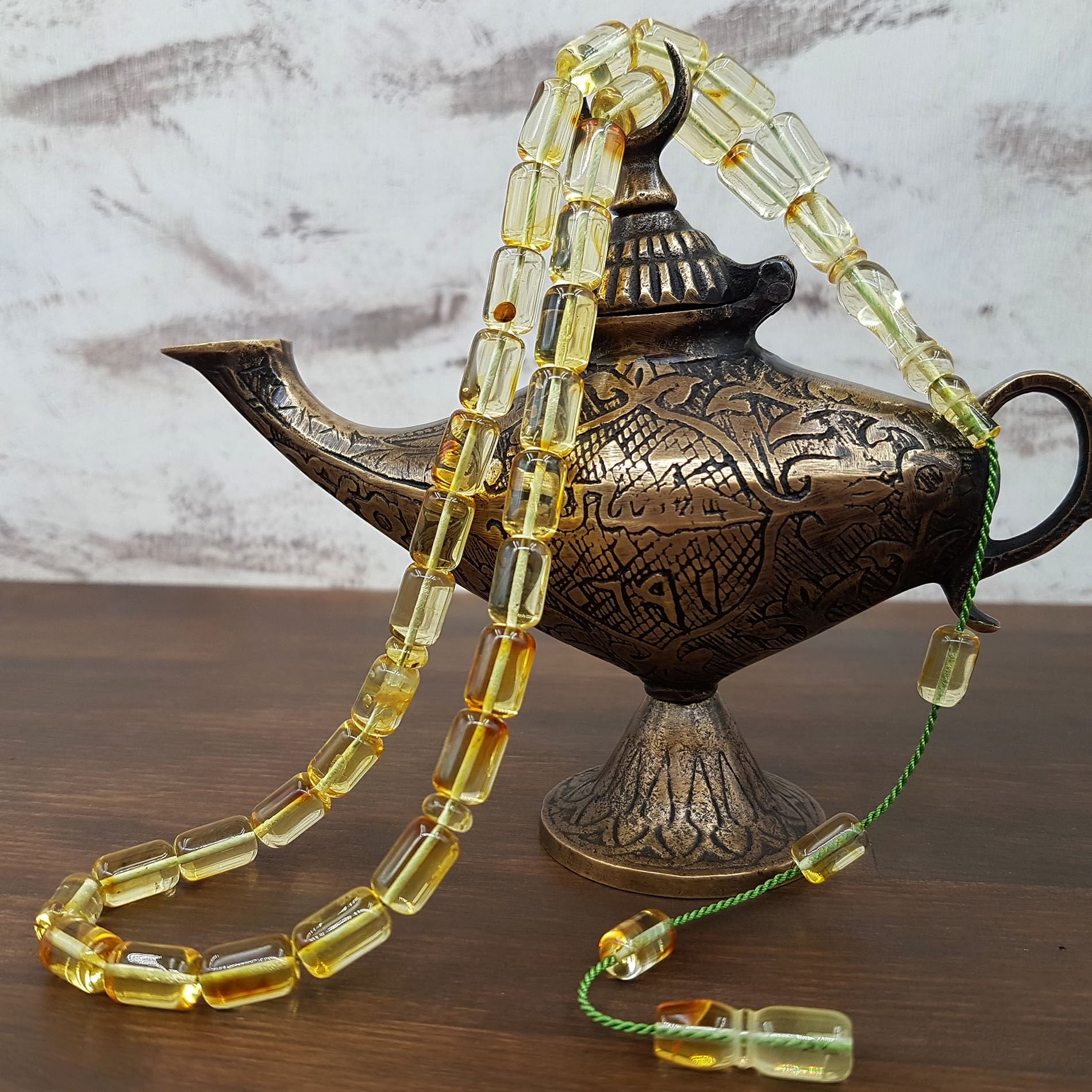 Şefaf Kapsül Kesim Kaya Damla Kehribar Tesbih