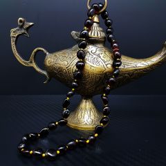 Bebek Kahverengi Damla Kehribar Kolye