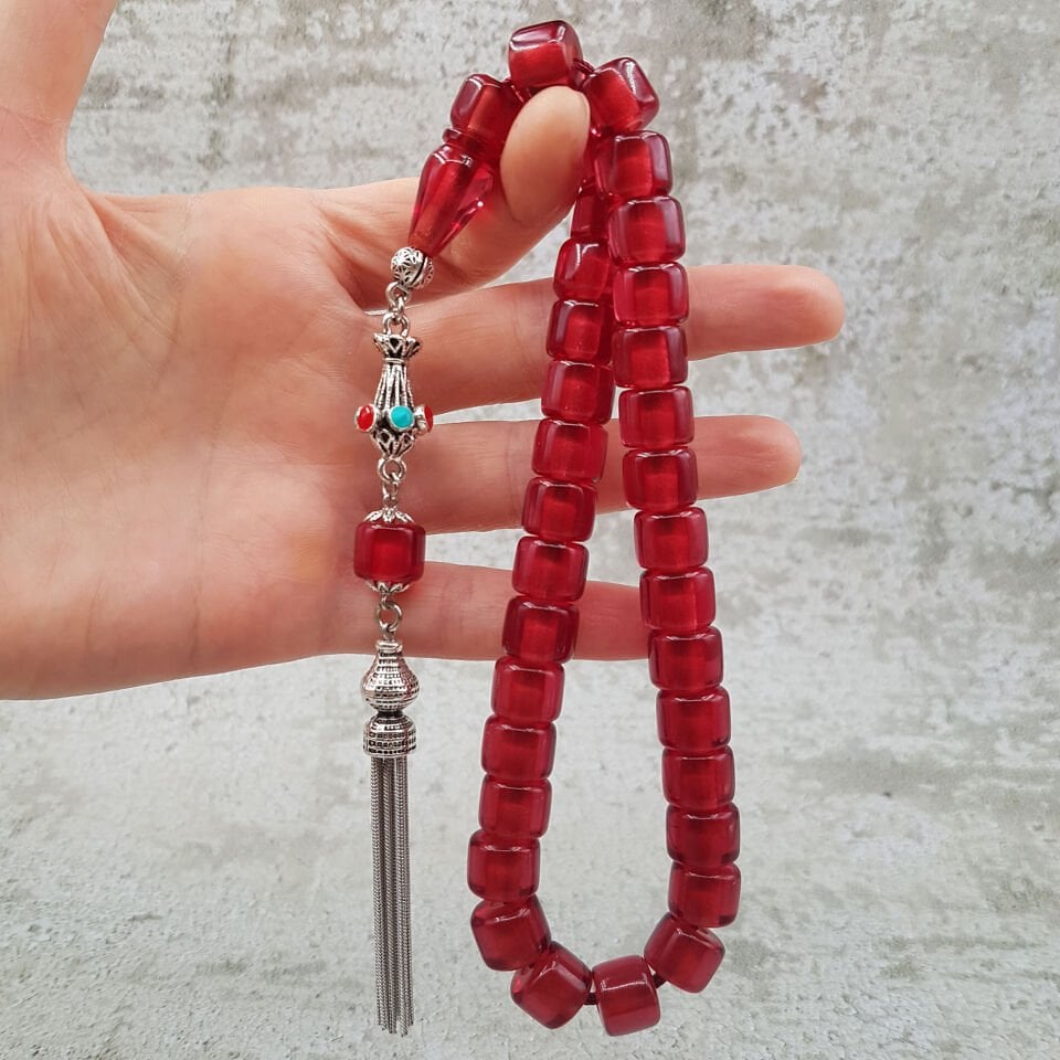 Osmanlı Torunu Havşa Delim Teker Ateş Kehribar Tesbih