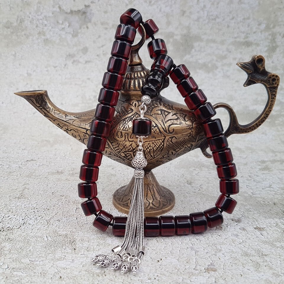 Gümüş Püskül Horoz İmame Teker Ateş Kehribar