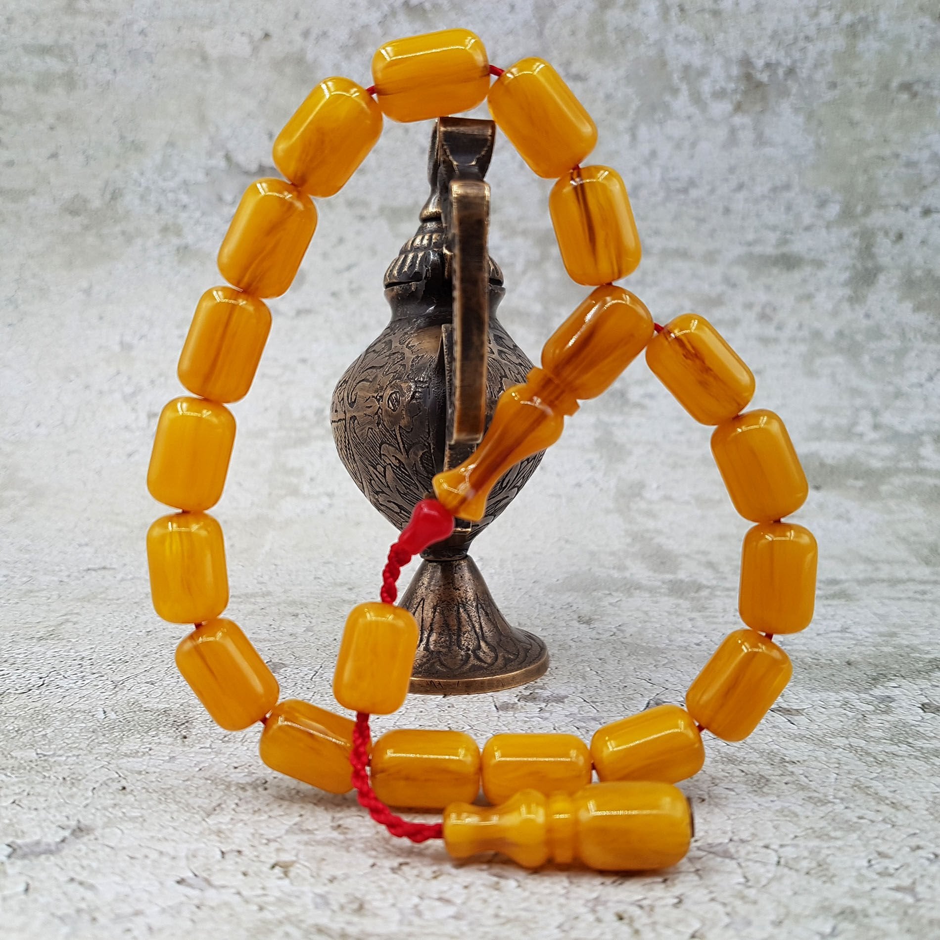 Sarı Hareli Kapsül Kesim Maskot Sıkma Kehribar