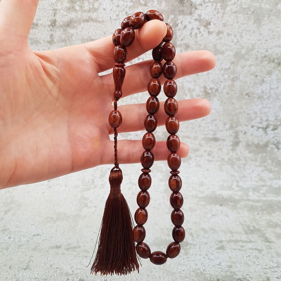 Kahverengi Çekoslovak Katalin Tesbih