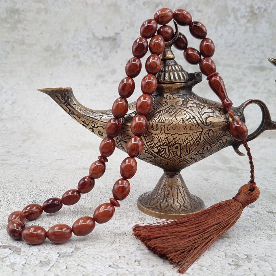 Kahverengi Çekoslovak Katalin Tesbih