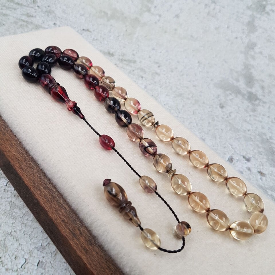 Renk Süzmesi Ateş Kehribar Tesbih