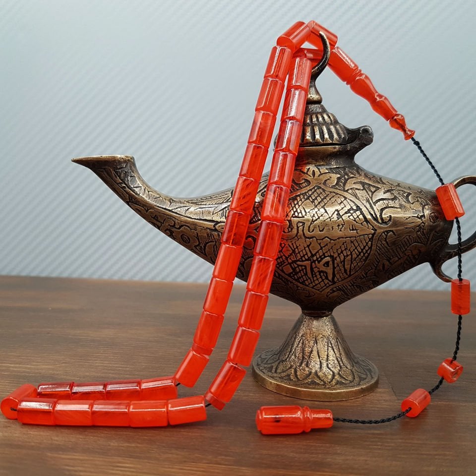 Turuncu Hareli Kesme Ateş Kehribar