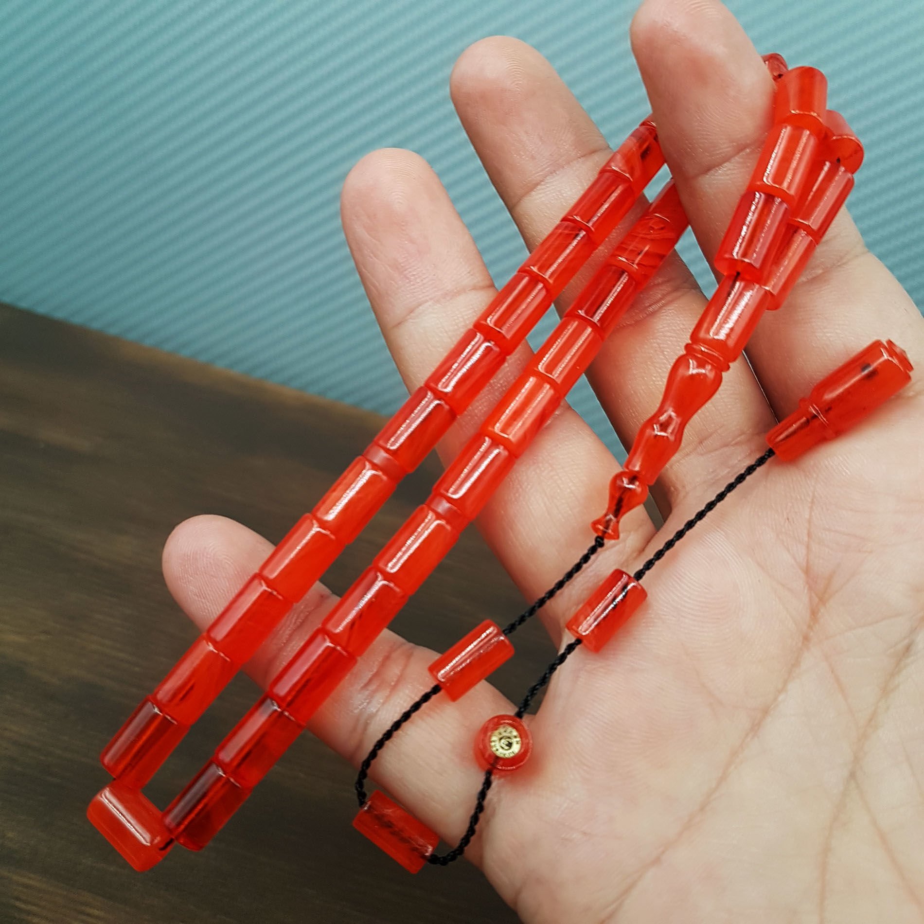 Turuncu Hareli Kesme Ateş Kehribar