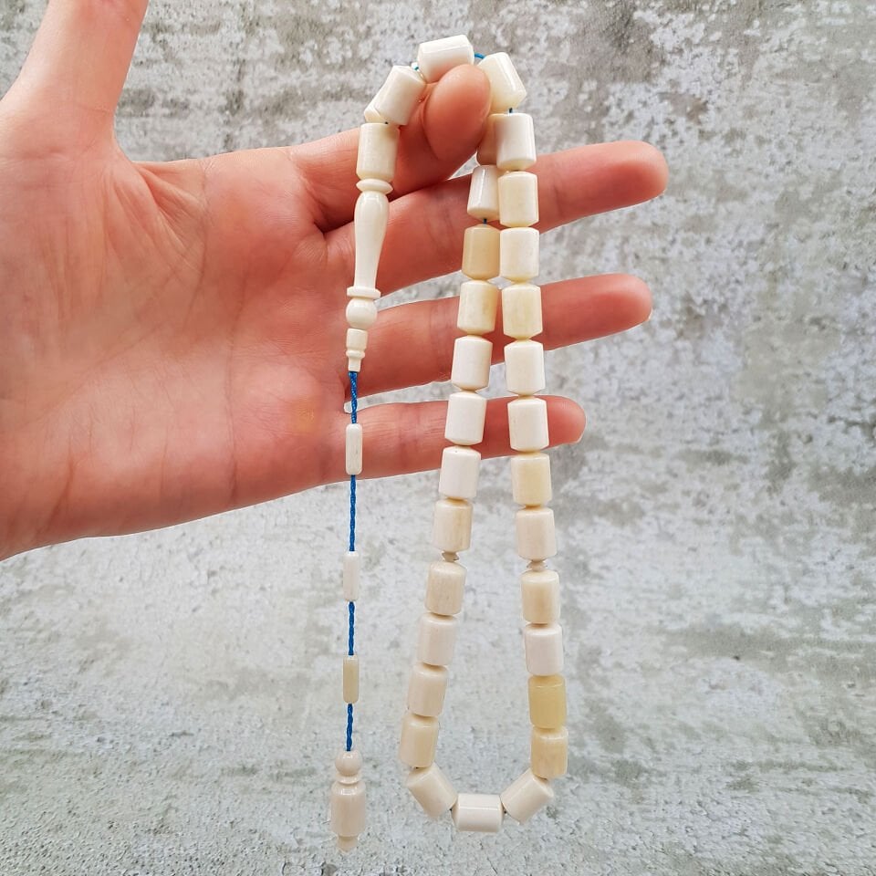 İri Boy Kapsül Kesim Deve Kemk Tesbih