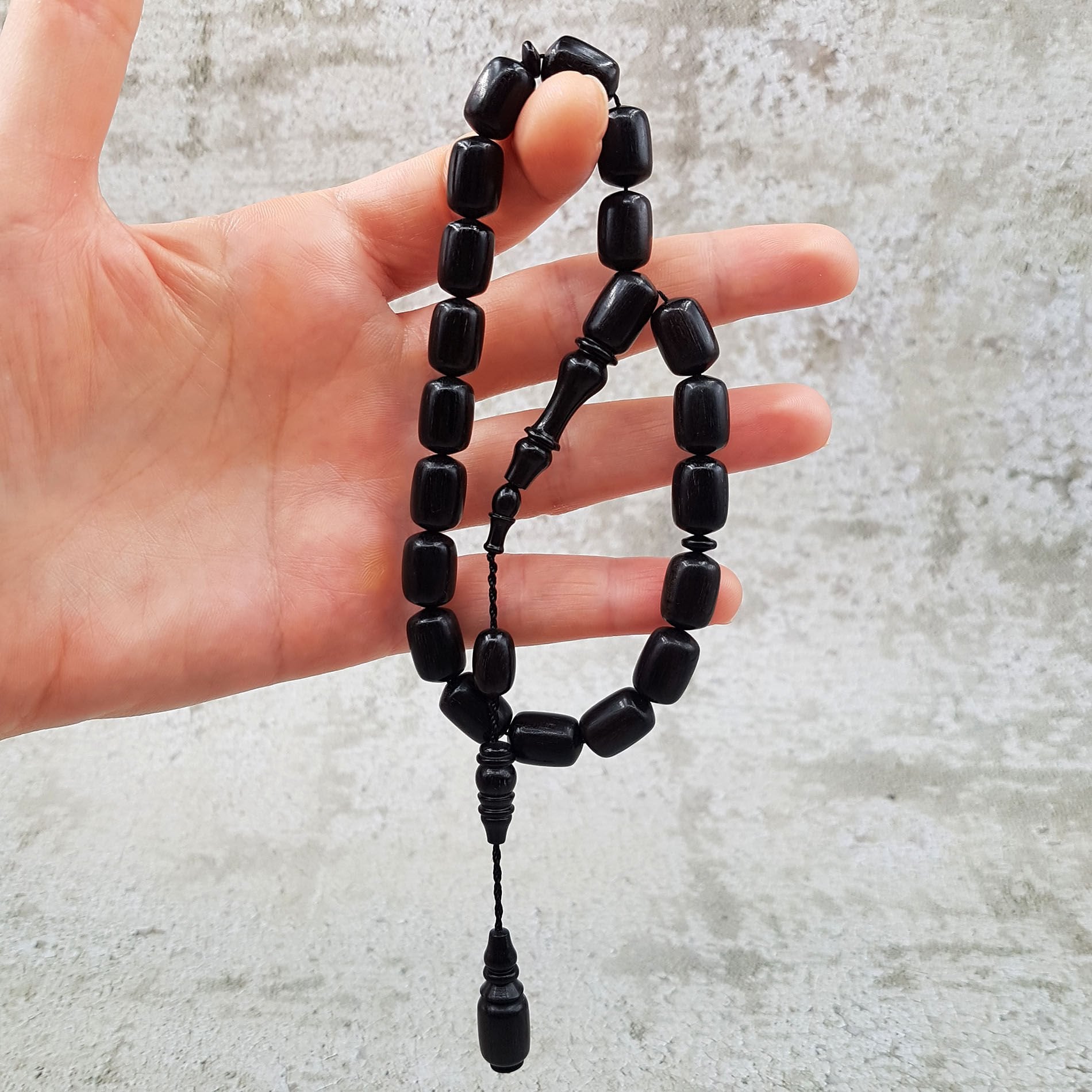 Kapsül Kesim Abanoz Maskot Tesbih