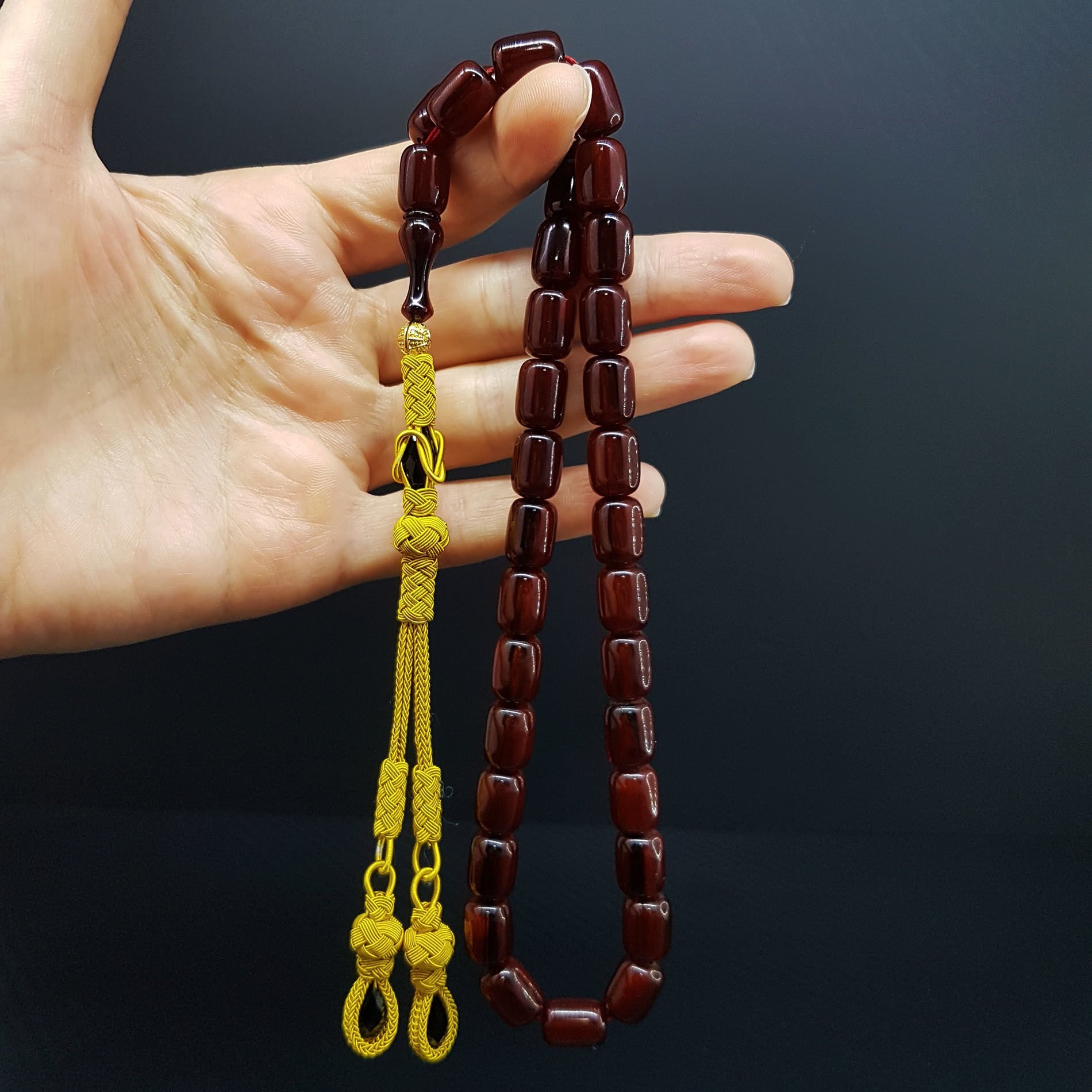 Havşa Delim Tek Delim İmame Sıkma Kehribar Tesbih