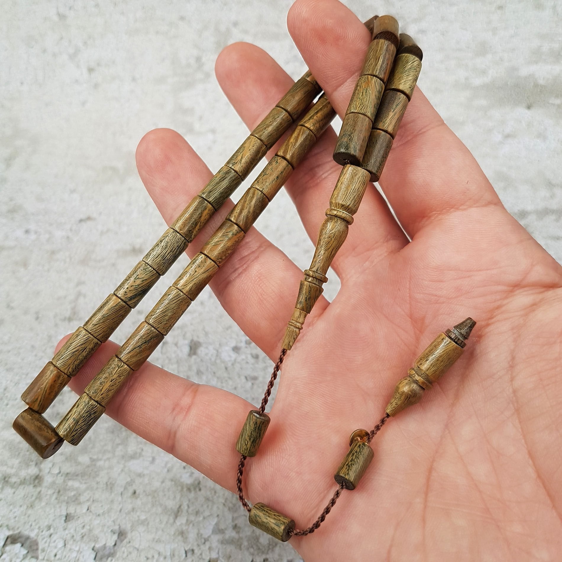 Erbabacan Usta imzalı Kesme Pelesenk Tesbih