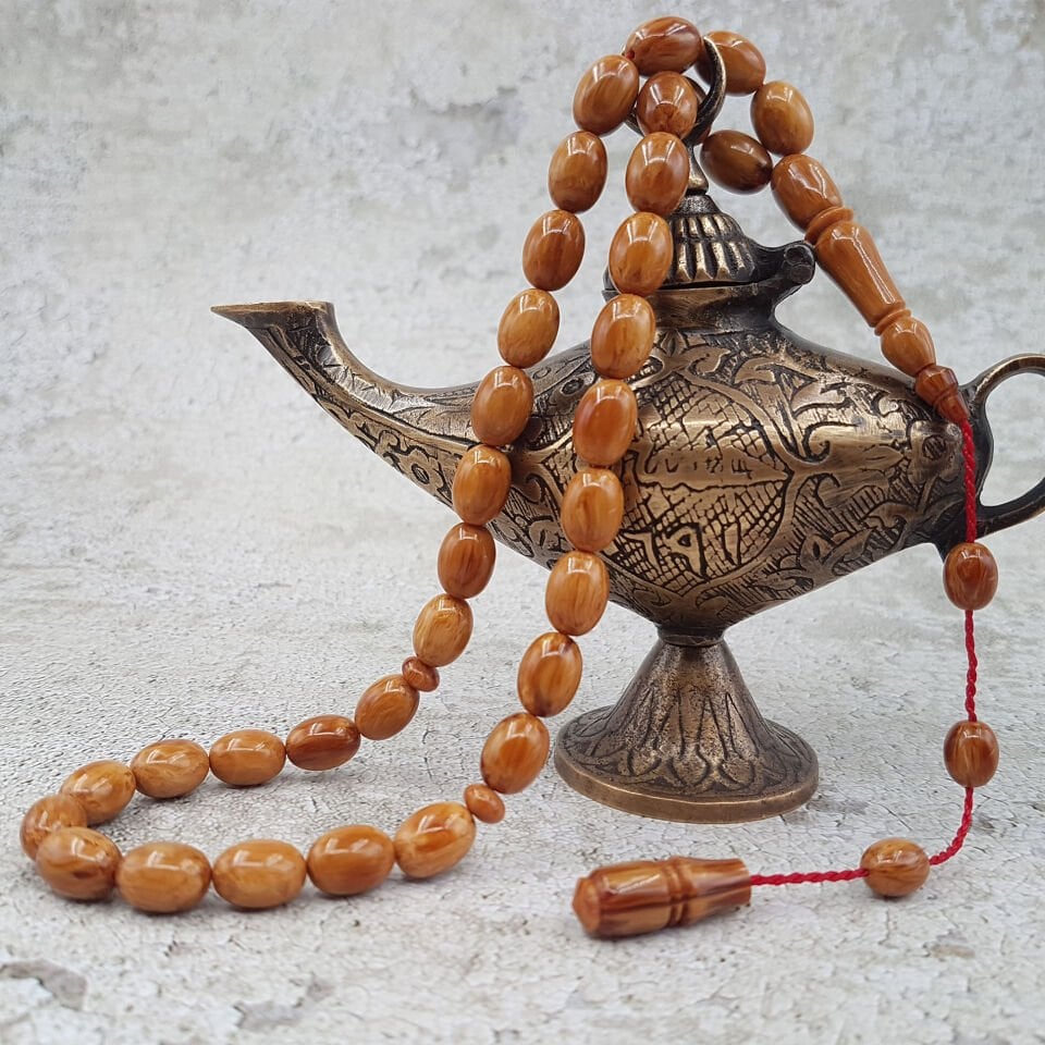 Hardal Rengi Çekoslovak Katalin Tesbih