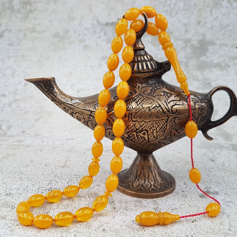 Renk Süzmesi Arpa Kesim Sıkma Kehribar Tesbih