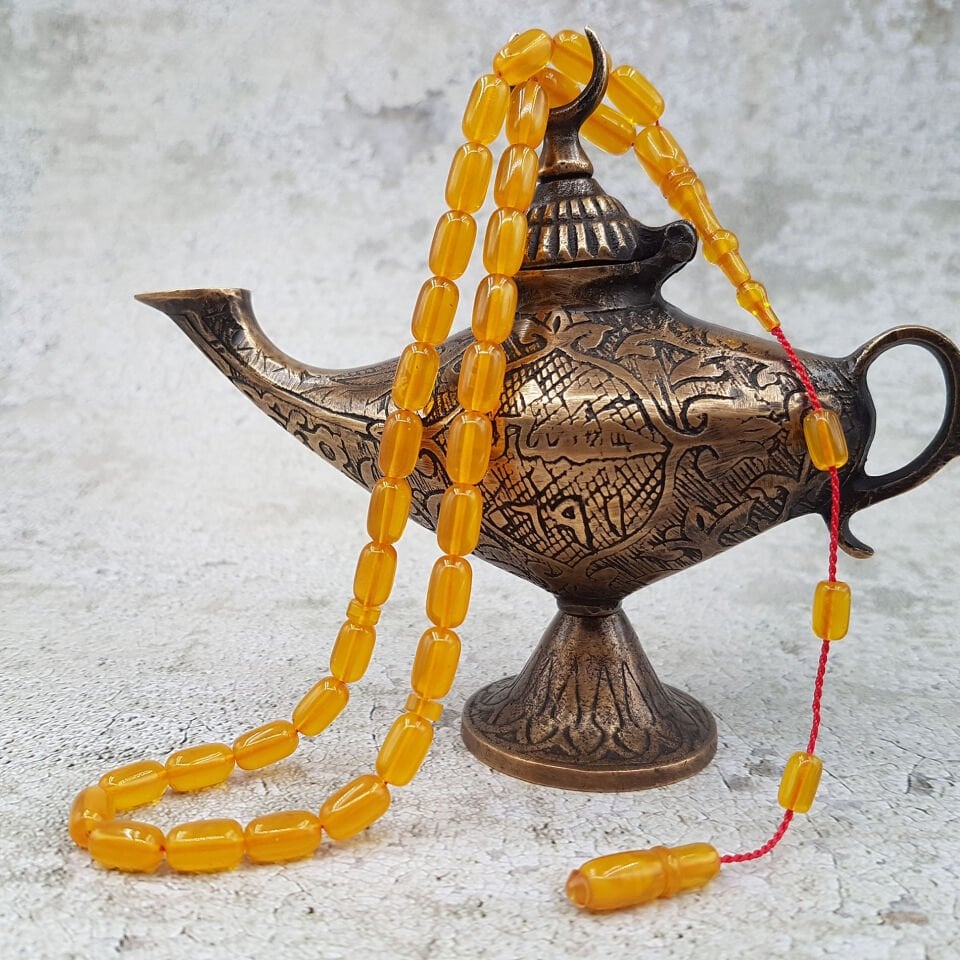 İnce Kesim Bürokrat Boy Ateş Kehribar Tesbih