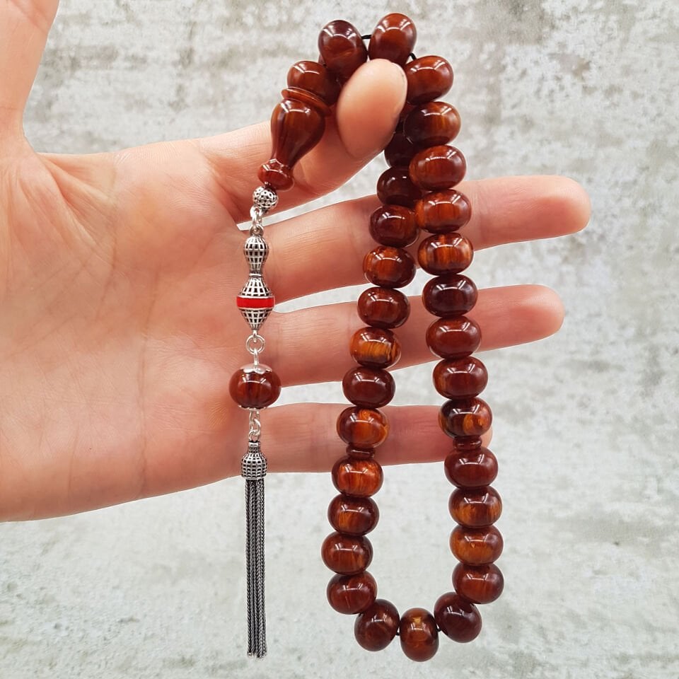 Gümüş Püskül Çekoslovak Katalin Tesbih