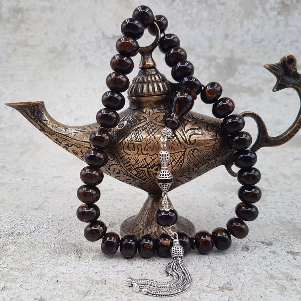 Gümüş Püskül Hareli Çekoslovak Katalin Tesbih