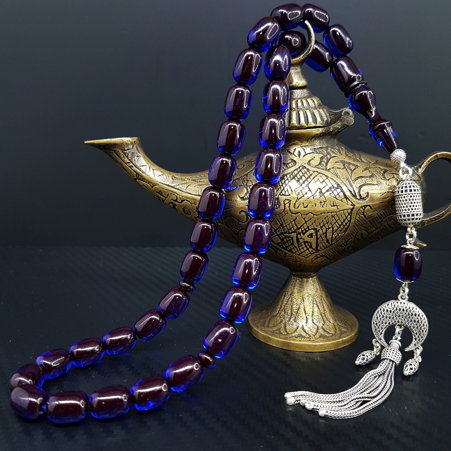 Gümüş Sancak Püskül  Parlament Ateş Kehribar