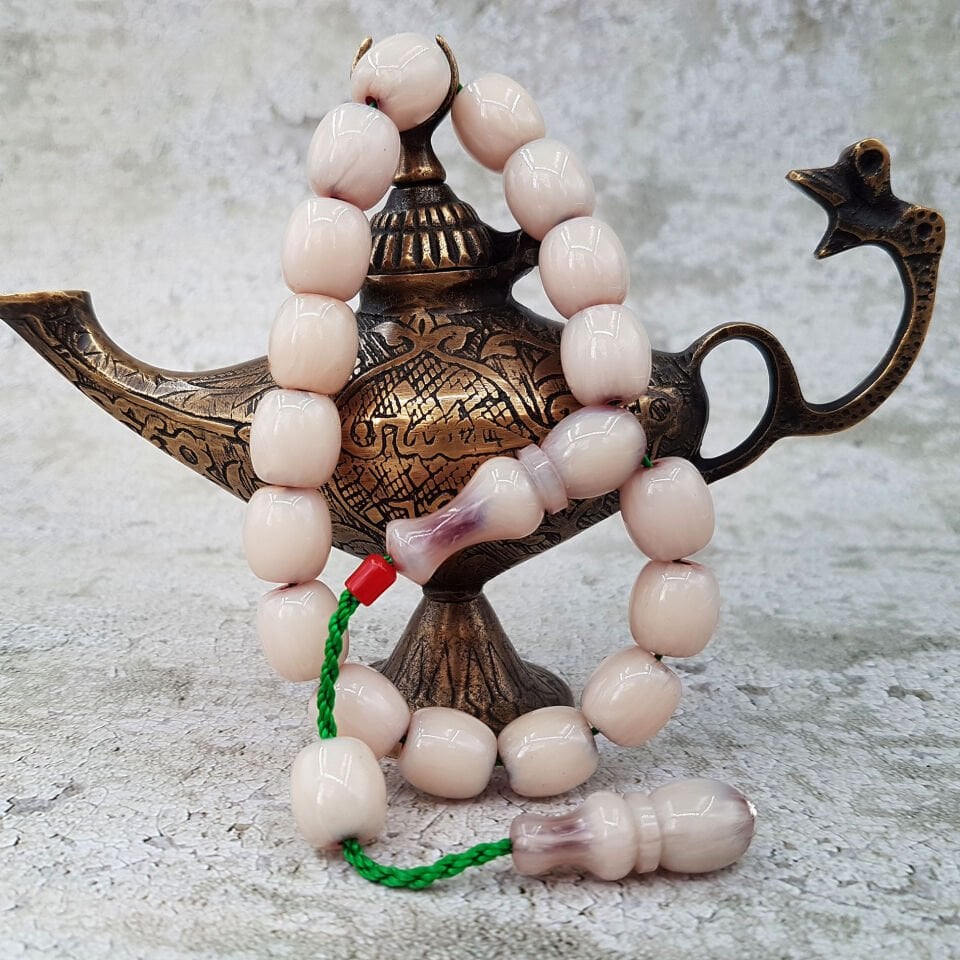 Beyaz Katalin Maskot Tesbih