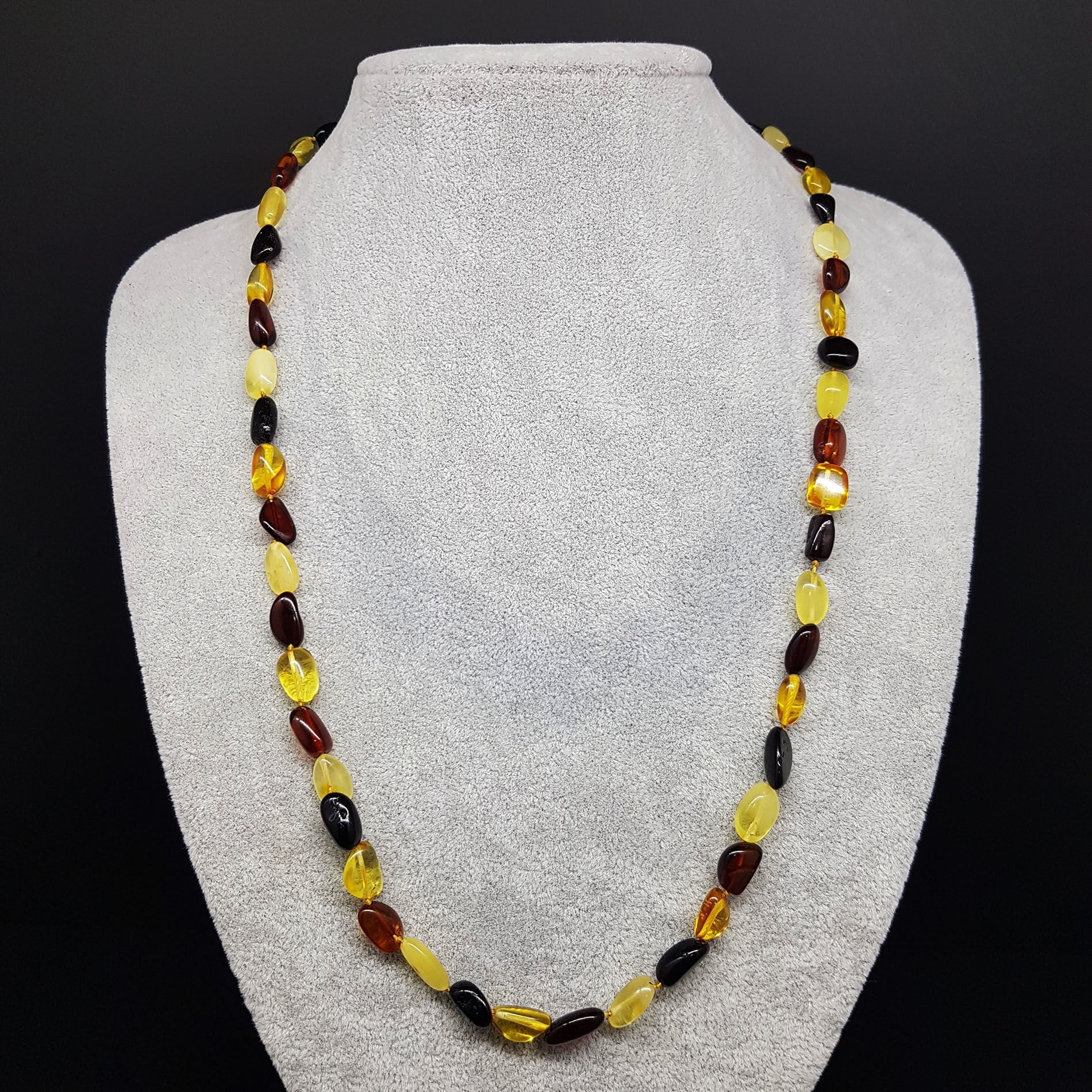 Orjinal Karma Damla Kehribar Kolye