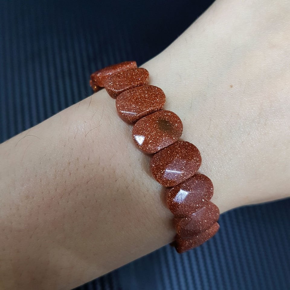 Kahverengi Yıldız Taşı Doğal Taş Bileklik