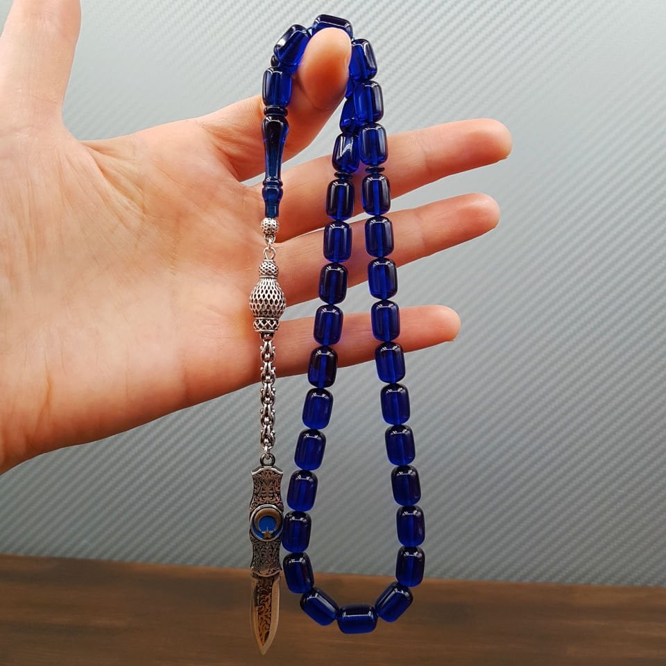 Gümüş Püskül Parlament Ateş Kehribar Tesbih