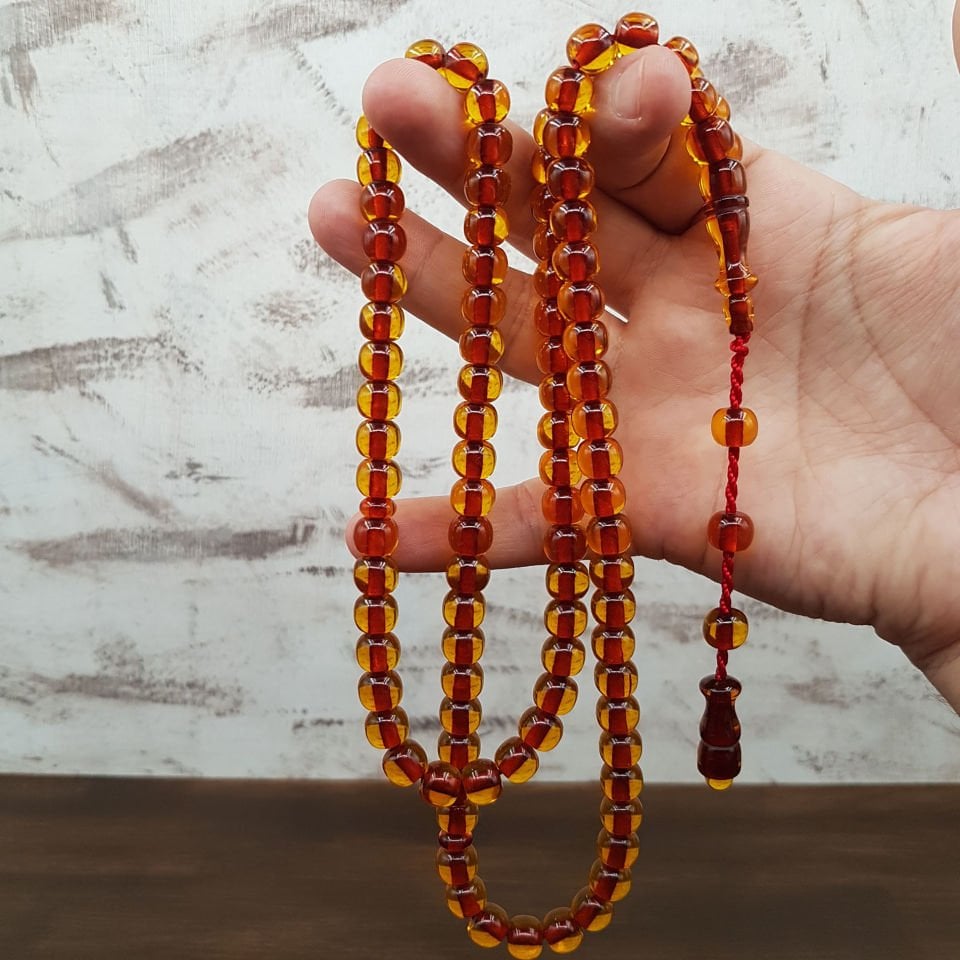 Turuncu Ateş Kehribar Namaz Tesbihi