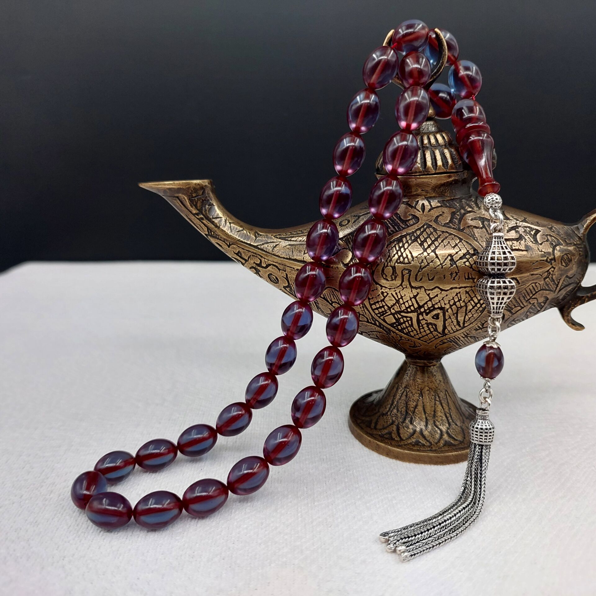 Renk almış İspirto Rengi Ateş Kehribar Tesbih