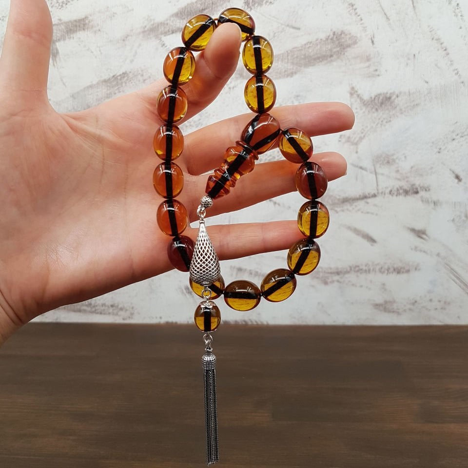 Gümüş Püskül Sarı Maskot Ateş Kehribar