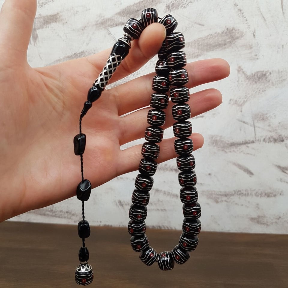 Teker Kesim Gümüş İşlem Erzurum Oltu Tesbih