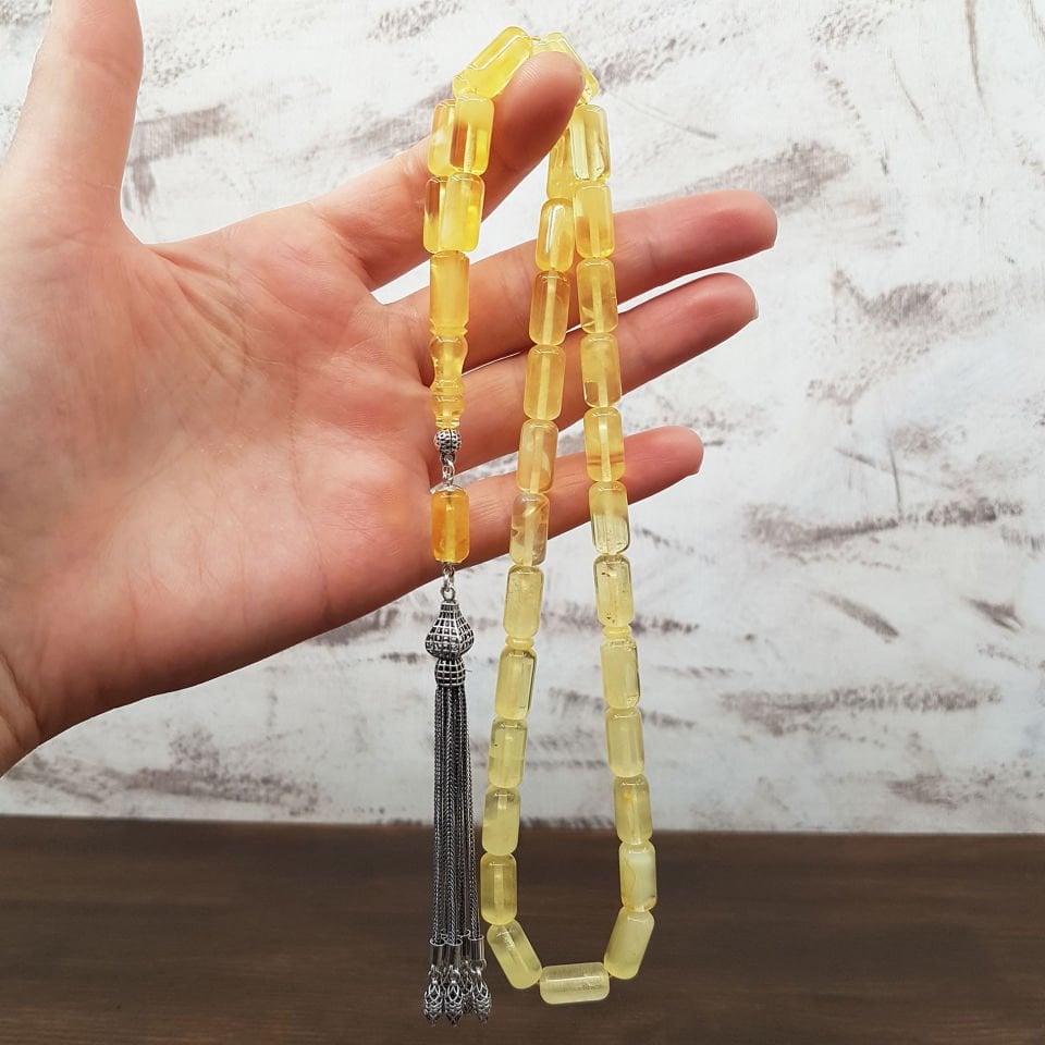 Yarım Ay Hareli Rus Damla Kehribar Terbih